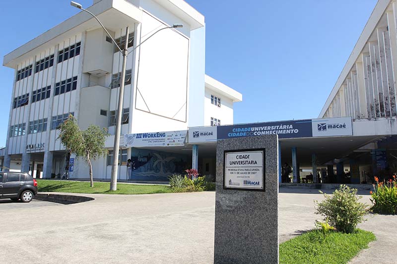 Imagem da fachada da Cidade Universitária