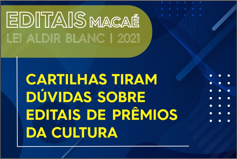 #procegover #macaéacessível arte oficial da Prefeitura de Macaé, com logomarca, fundo azul, pontilhados brancos letras brancas e amarelas com as mesmas informações da matéria.