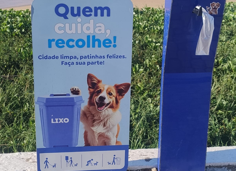 Macaé instala totens para recolhimento de resíduos de cães Macaé instala totens para recolhimento de resíduos de cães