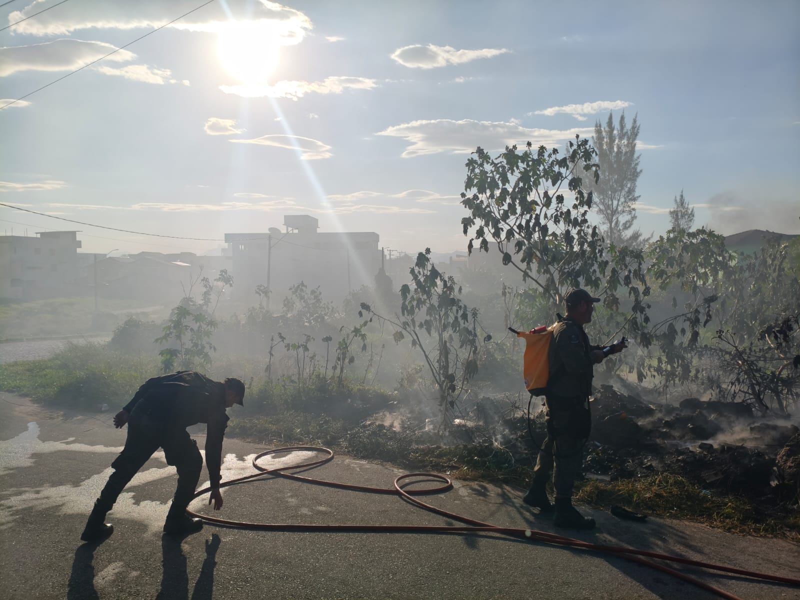 Guarda Ambiental teve intenso trabalho de combate a incêndios no Dia dos Pais