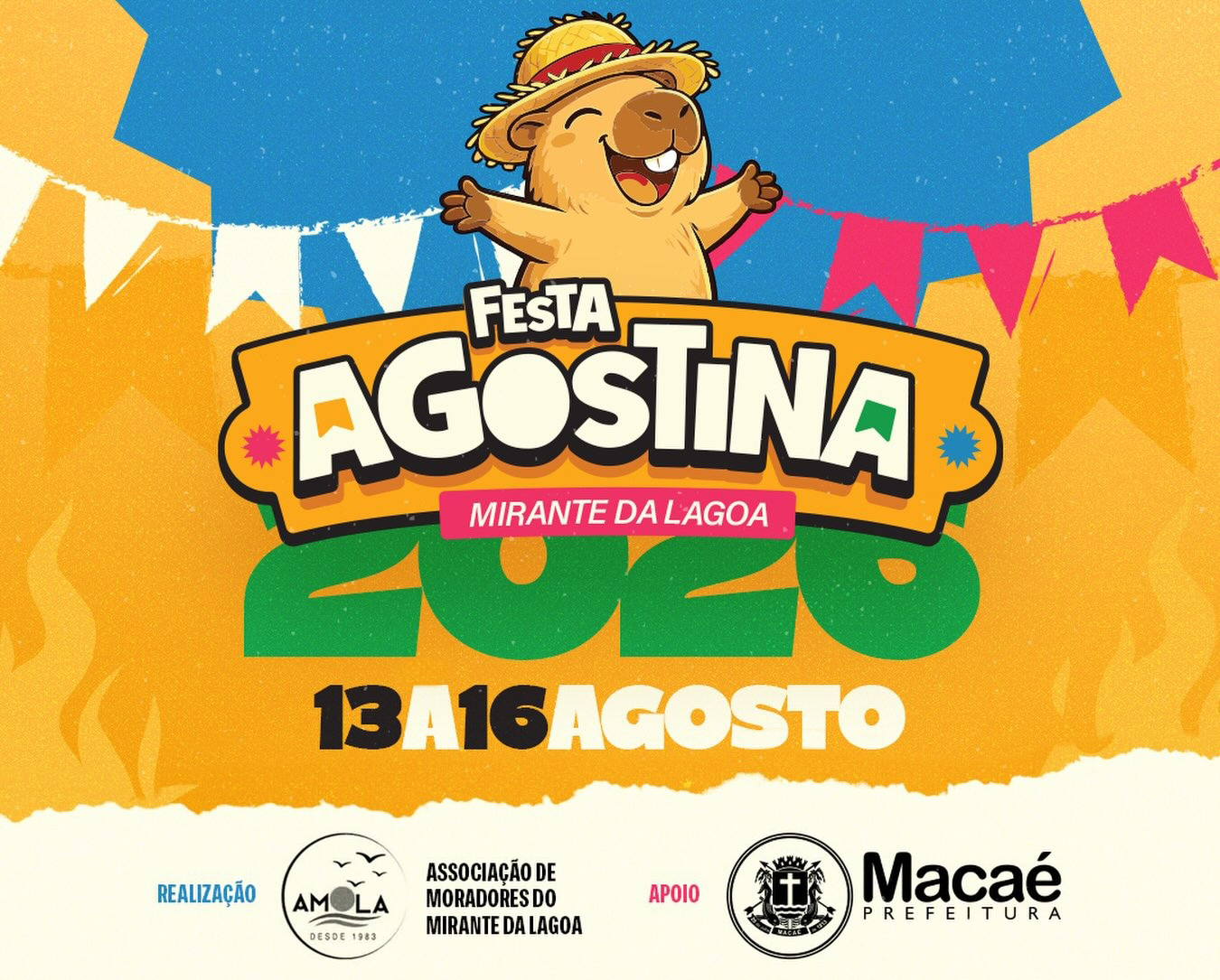 Tradicional Festa Agostina começa nesta quinta (13)