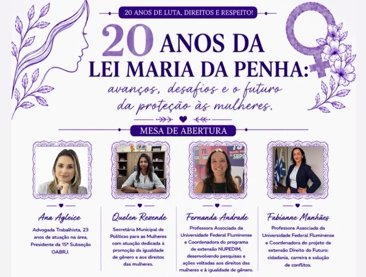 Mesa Redonda em Macaé debate 20 anos da Lei Maria da Penha, avanços e desafios na proteção às mulheres