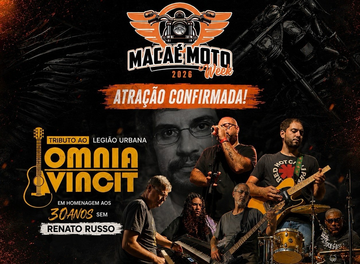 Omnia Vinci se apresentará no Macaé Moto Week 2026