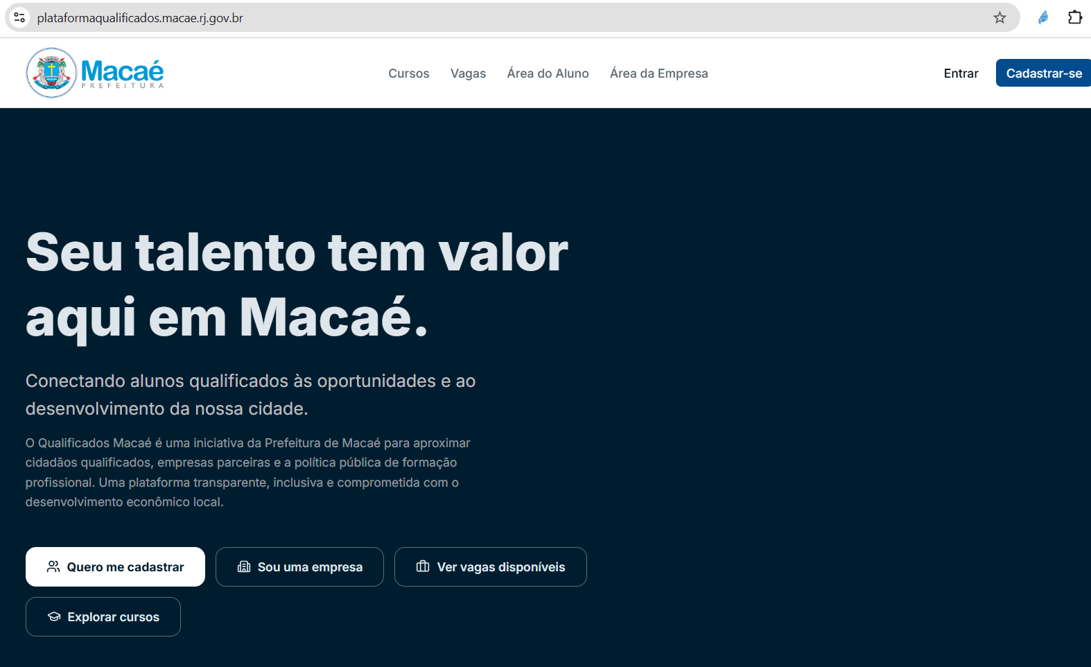 ‘Qualificados Macaé’ conecta alunos capacitados pela prefeitura ao mercado de trabalho