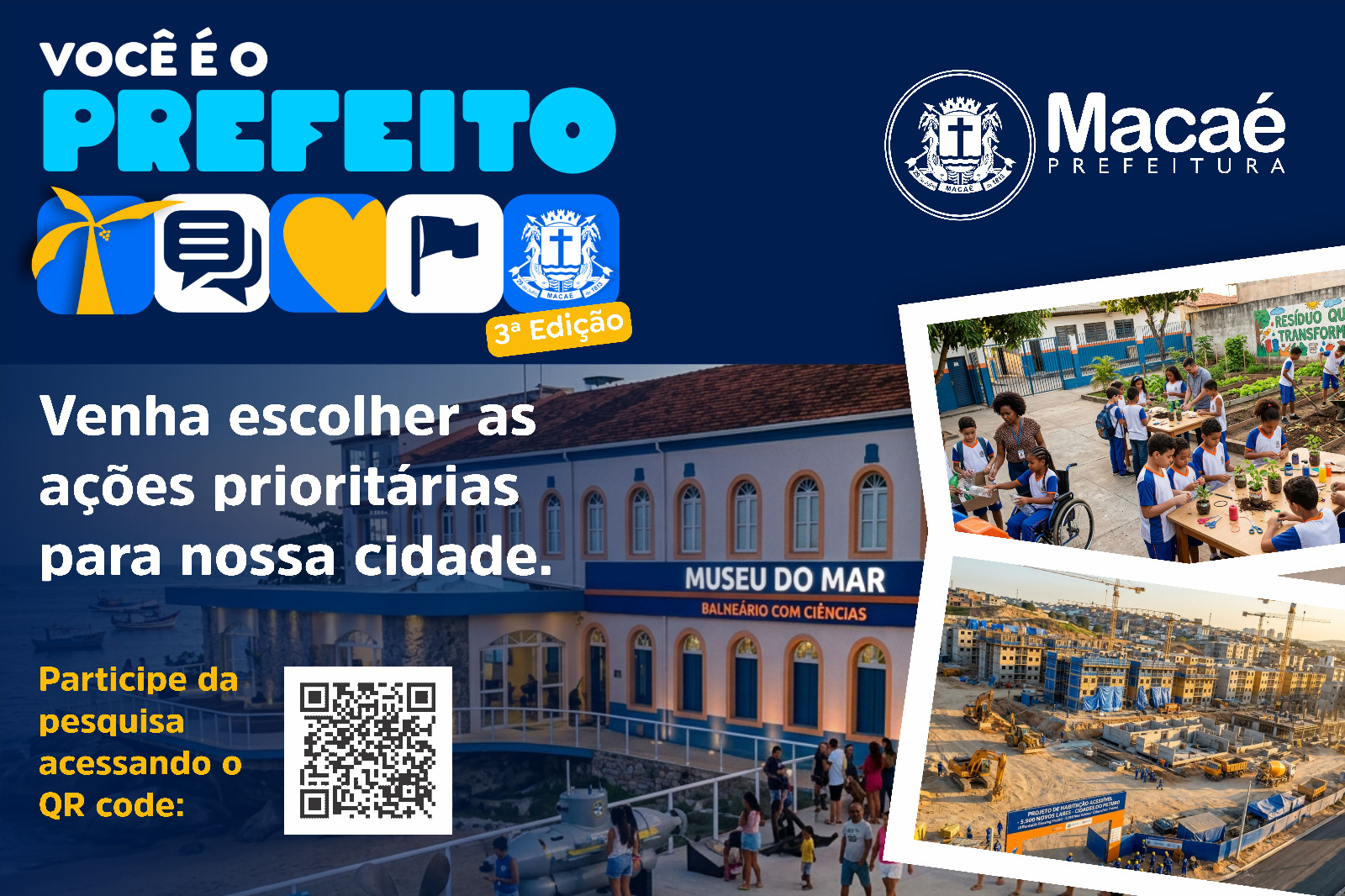 Orçamento participativo: pesquisa online “Você é o Prefeito” está aberta Orçamento participativo: pesquisa online “Você é o Prefeito” está aberta