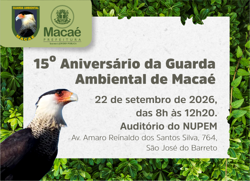 Aniversário de 15 anos da Guarda Ambiental é celebrado com palestras no Nupem/UFRJ