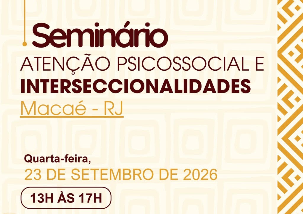 Seminário sobre saúde mental e atenção psicossocial acontece nesta quarta