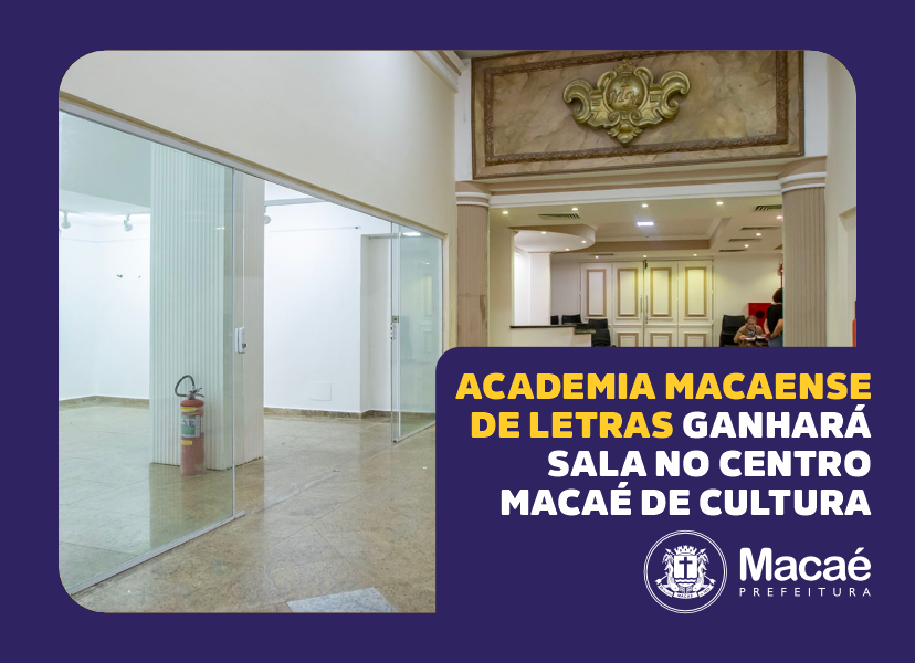 Academia Macaense de Letras ganhará sala no Centro Cultural na próxima quarta