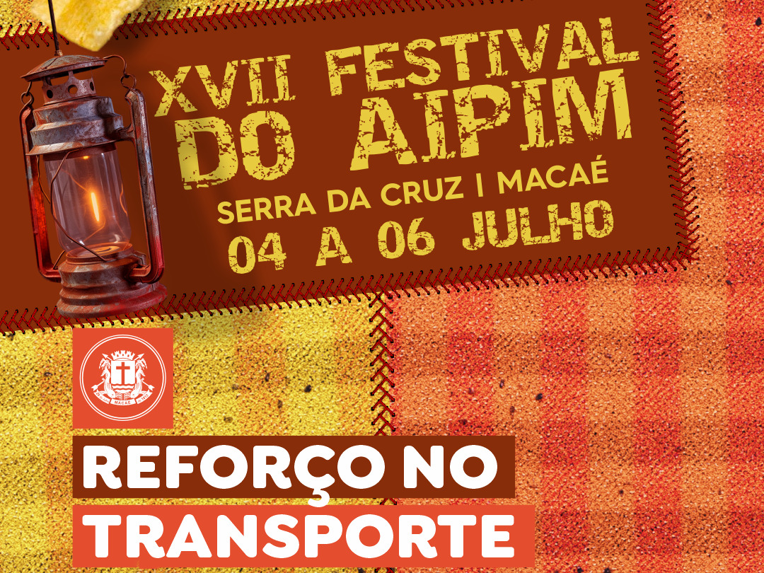 Reforço no transporte público para XVI Festa do Aipim