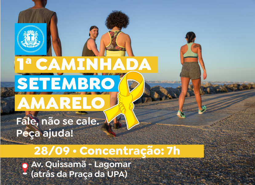 1ª Caminhada Setembro Amarelo acontecerá dia 28 no Lagomar
