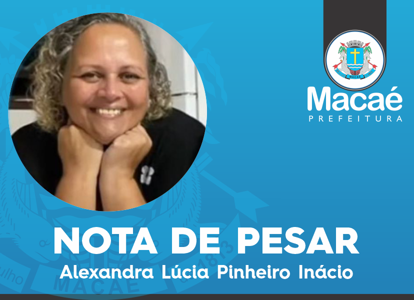 Nota de pesar - Alexandra Lúcia Pinheiro Inácio
