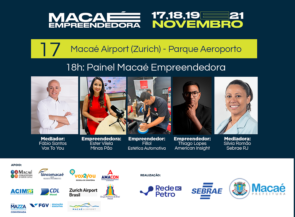 Painel Macaé Empreendedora acontece diariamente com empresários locais durante a Semana Macaé Empreendedora