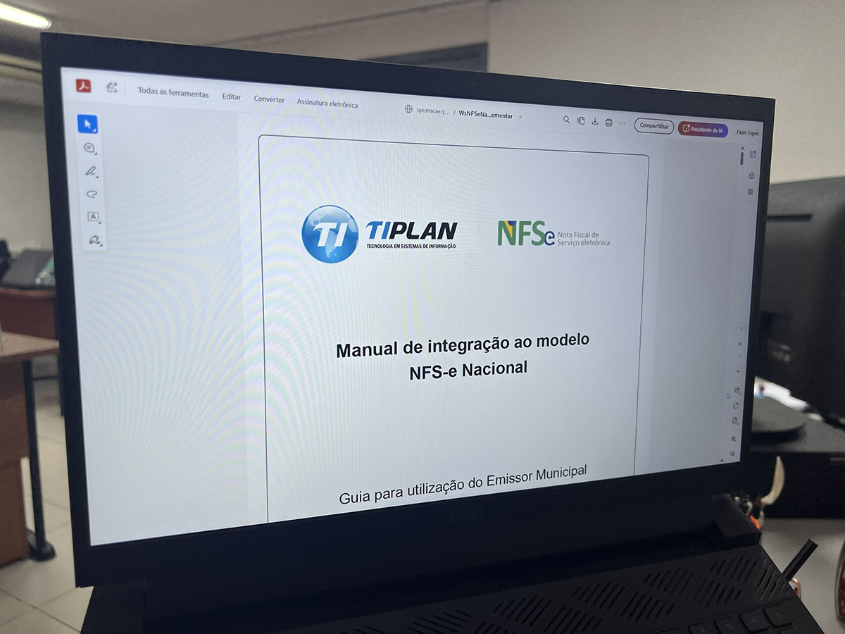 Macaé lança manual do novo padrão nacional de Nota Fiscal de Serviços Eletrônica (NFS-e)