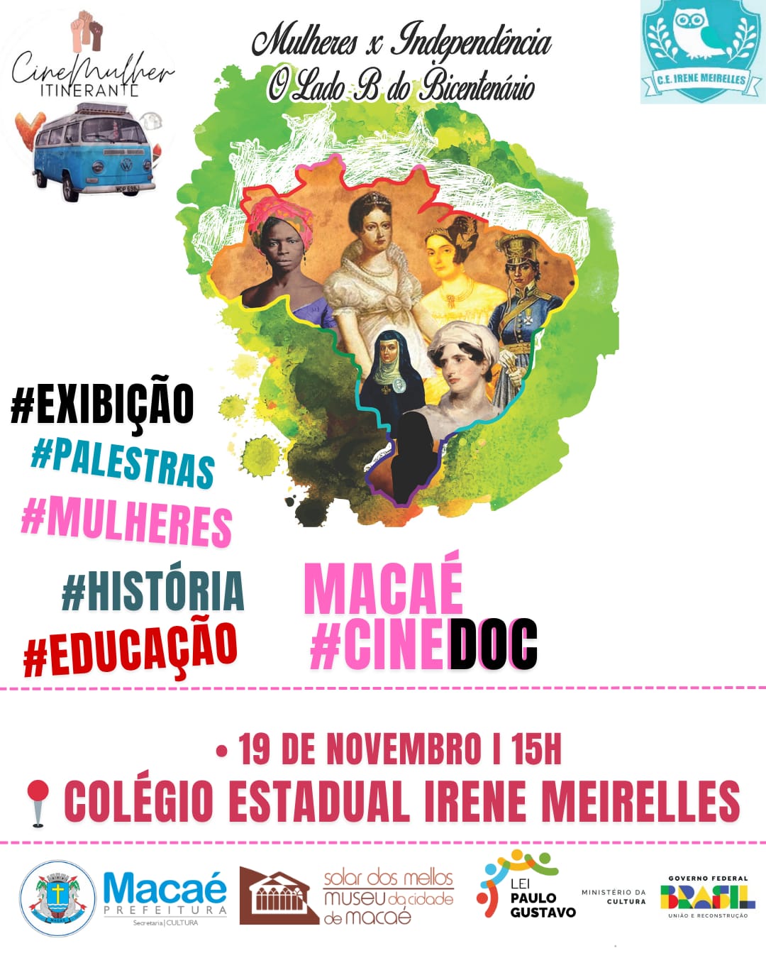  Colégio Estadual Irene Meirelles recebe o Cine Mulher Itinerante em celebração ao Dia da Consciência Negra