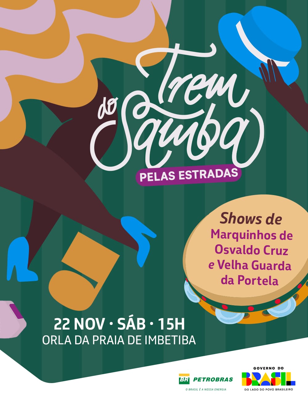  Trem do Samba pelas Estradas chega a Imbetiba neste sábado