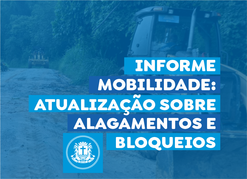 Atualização sobre alagamentos e bloqueios