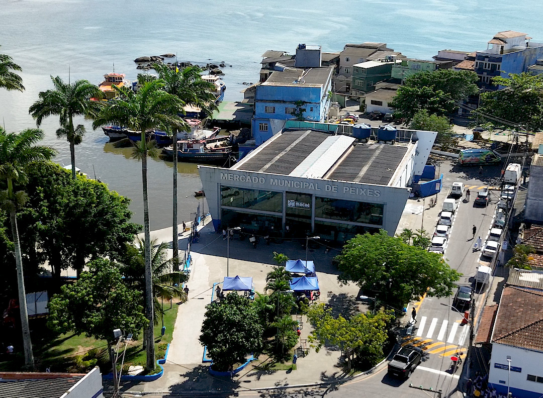 Prefeitura e comércio reforçam a organização no mercado de peixes.