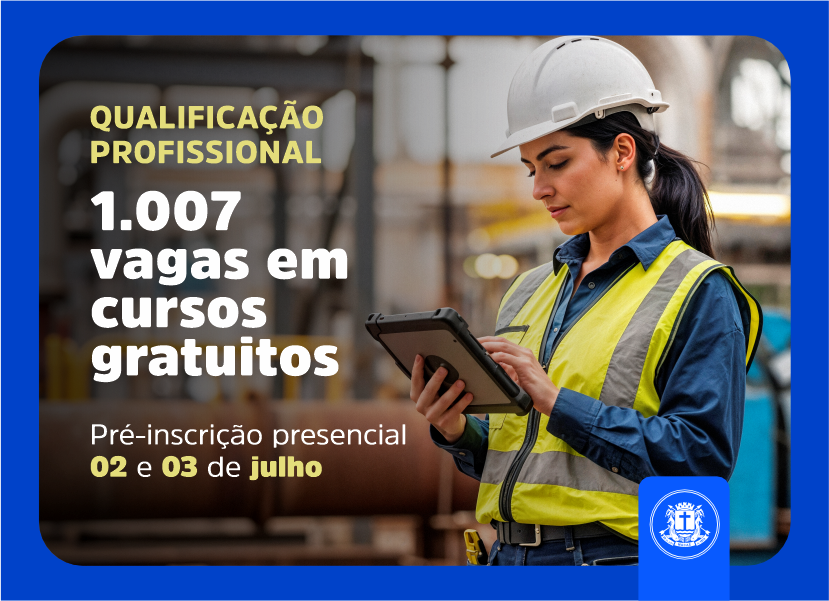 Prefeitura de Macaé abre processo seletivo para 1.007 vagas gratuitas em cursos de qualificação profissional