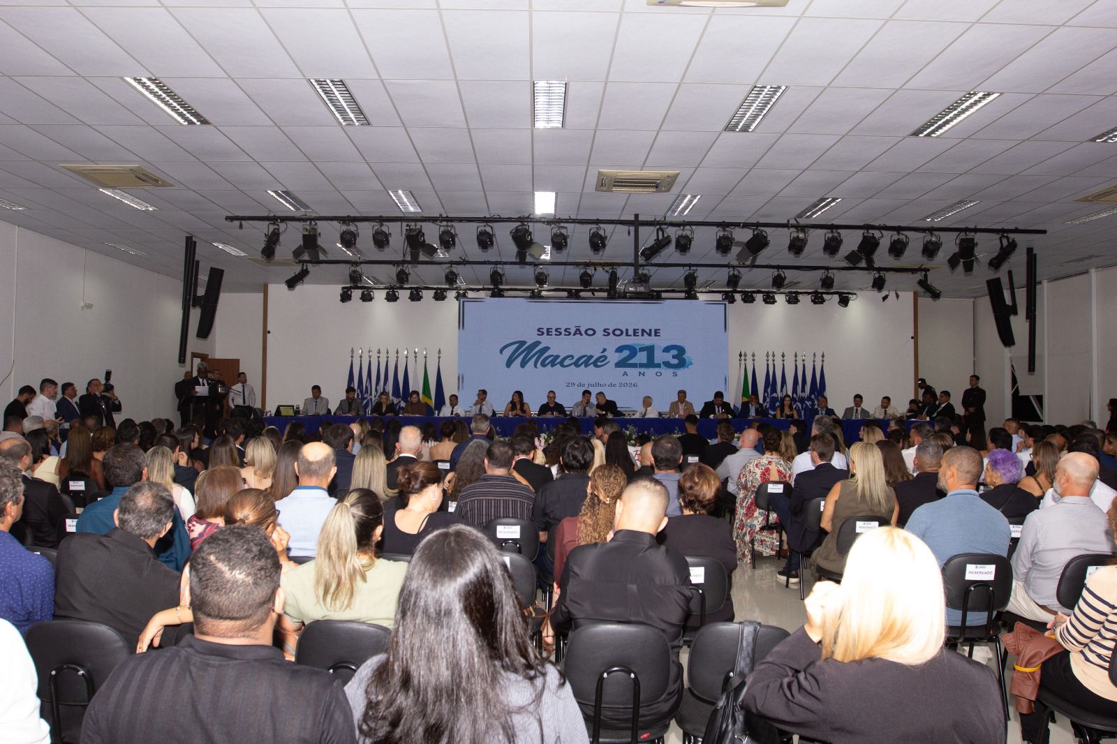 Sessão Solene celebra os 213 anos de Macaé e homenageia com a entrega de 89 honrarias