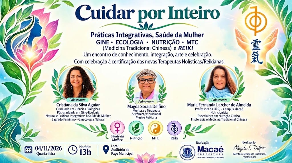 Macaé promove encontro sobre saúde da mulher, práticas integrativas e bem-estar
